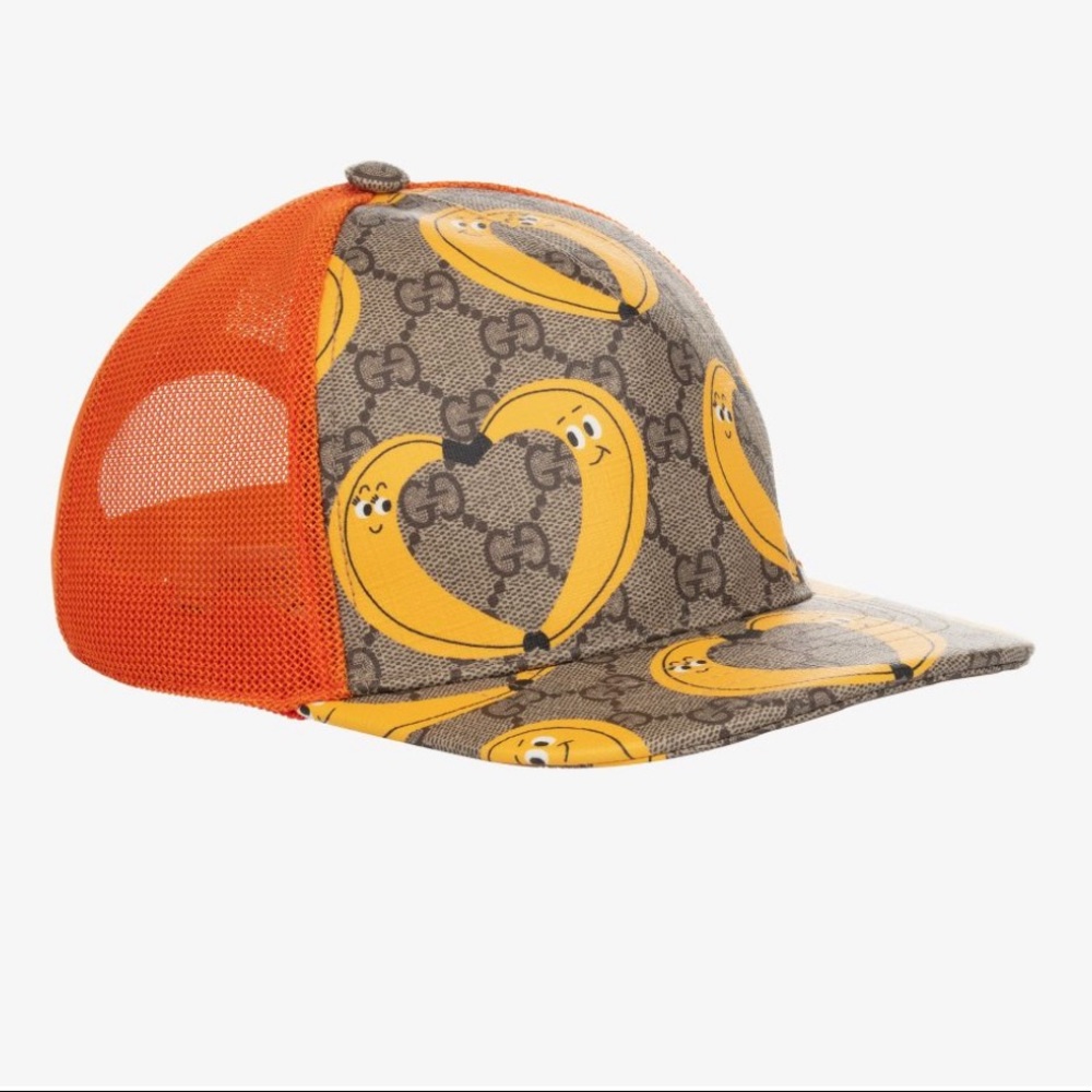 Beige Gucci GG Supreme Gucci x Nina Dzyvulska Baby Hat